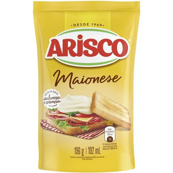 Maionese Arisco Sachê 196g