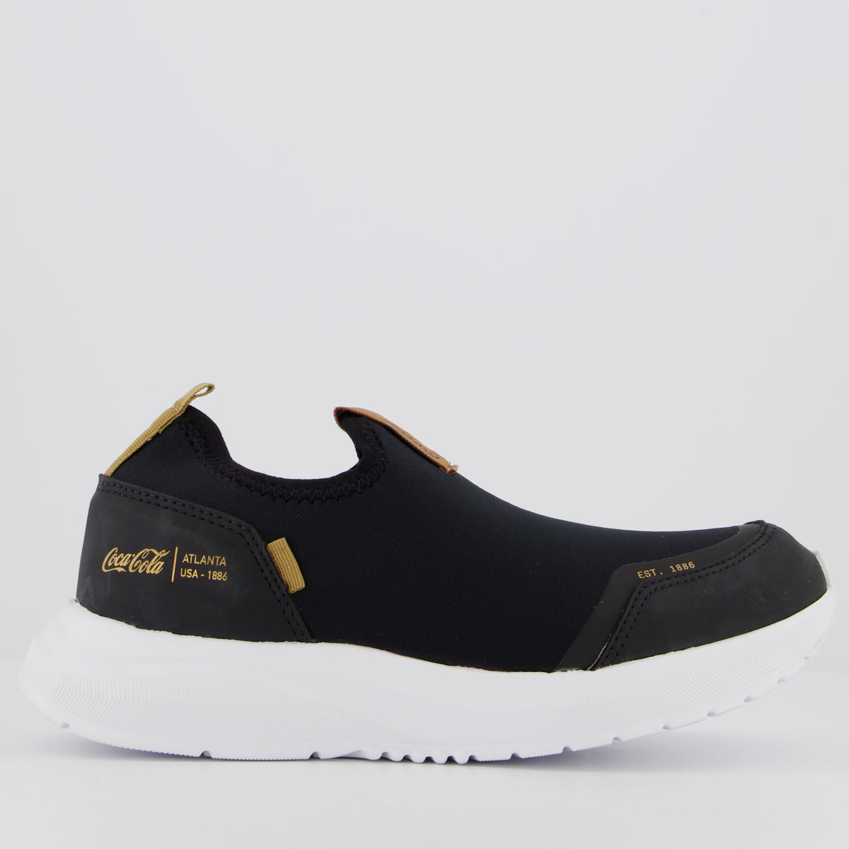 Tênis Coca Cola X-Fly Flow Feminino Preto e Dourado