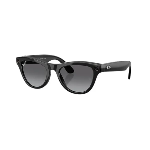 Óculos de Sol Ray-Ban Meta Skyler Gen 2 RW4014 Preto Brilhante / Grafite Degradê Polarizado Unissex