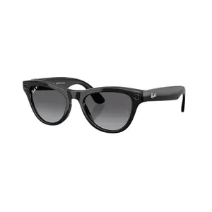 Óculos de Sol Ray-Ban Meta Skyler Gen 2 RW4014 Preto Brilhante / Grafite Degradê Polarizado Unissex