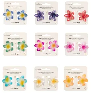Kit 2 Prendedores de Cabelo Flores Esmaltadas Sortido 6x6x4cm LM4143 - honeyhome