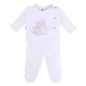 Conjunto Bebê Puro Carinho Pérola 3 Peças Branco (MP)