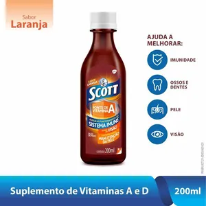 Emulsao Scott Sabor Laranja 200ml