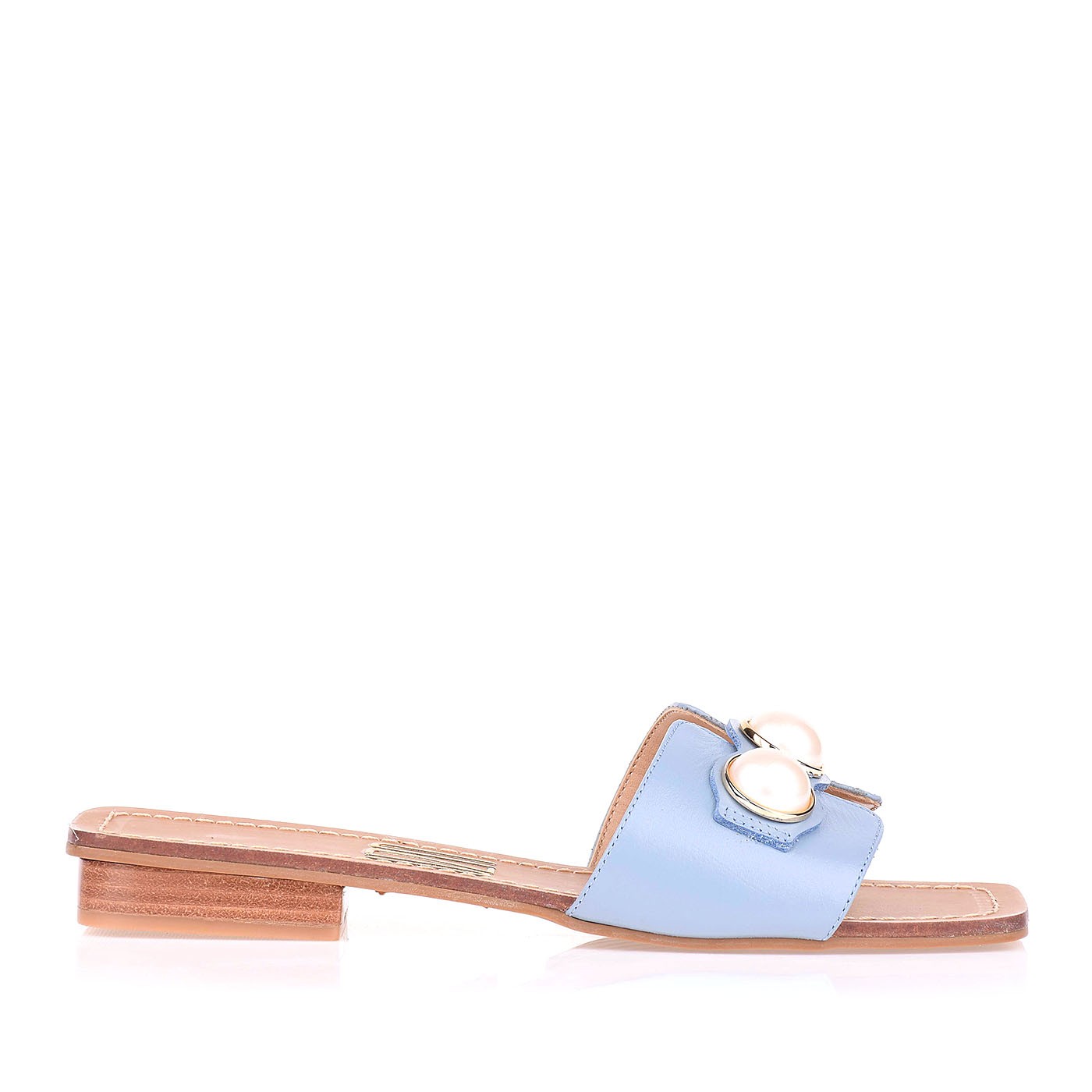Flat Salto Baixo New Couro Bluey