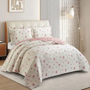 Kit Cobre Leito Colcha Anarruga 3 Peças Casal 220x240cm Oasis Sonhare