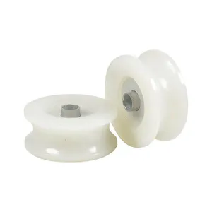 Kit 2 Roldana Portão Nylon 70mm Tubo Larga - Fp
