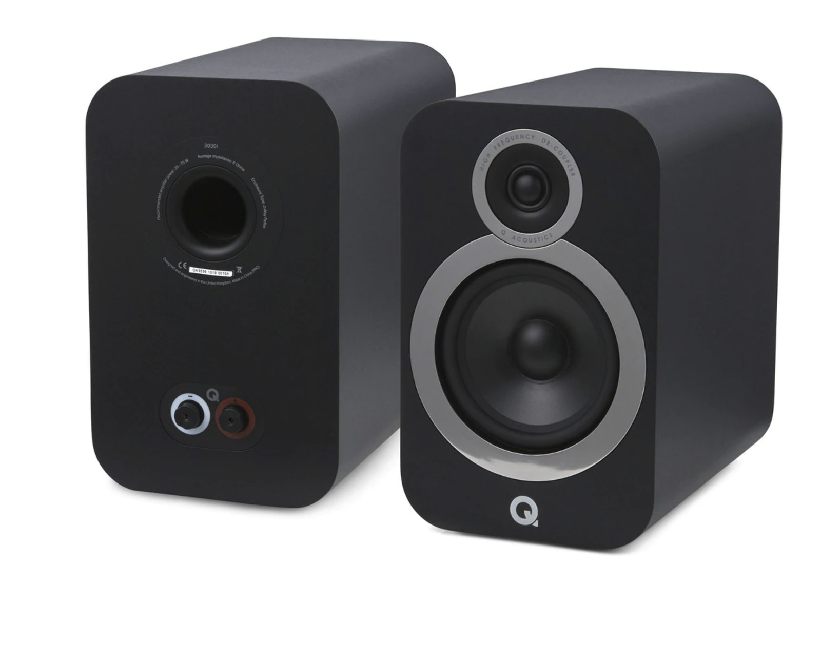 Q Acoustics 3030i Caixas Acústica 145w Par ( Black Carbon )