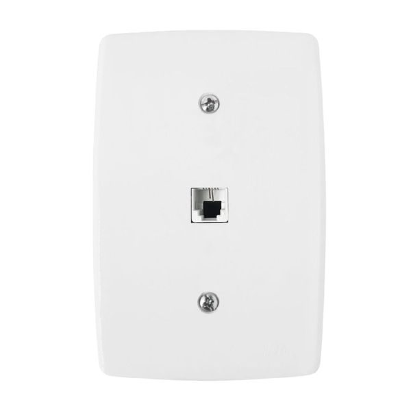 Conjunto para Telefone RJ11 4x2 Finesse B.Lux Conjunto para Telefone RJ11 4x2 Branco Finesse