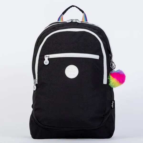 Mochila Feminina Colmeia Neon Preta 0229401458001