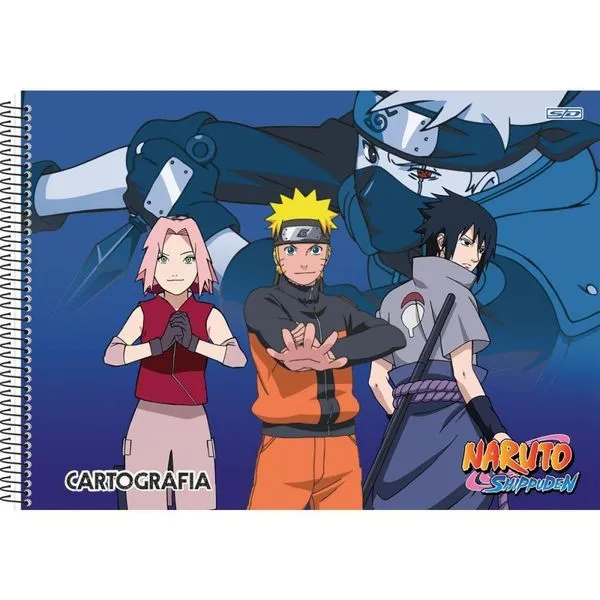 CADERNO DESENHO UNIV CAPA DURA NARUTO 60F