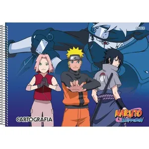 CADERNO DESENHO UNIV CAPA DURA NARUTO 60F