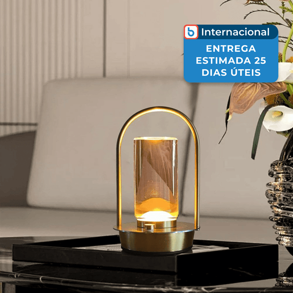 Luminária Mesa Kipliko LED Dourado A-MBI