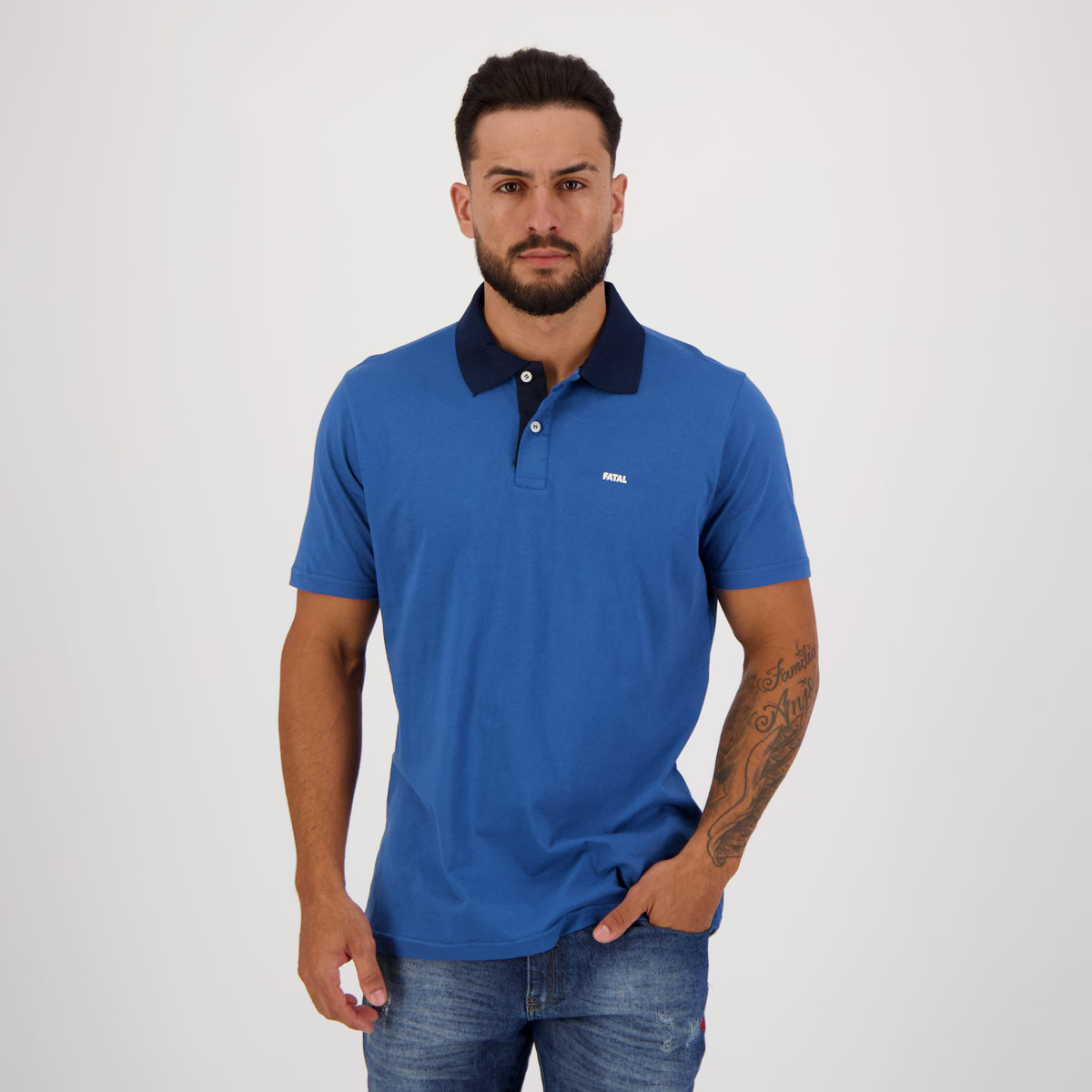 Polo Fatal Basic II Azul