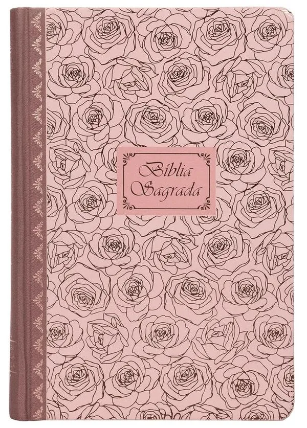 Bíblia Sagrada Católica - Letra Grande - Rosas