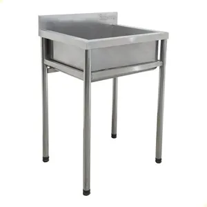 Tanque em Inox com Cuba 55L Modelo 7497 para Limpeza Profissional de Utensílios e Alimentos Imeca Tanque em Aço Inox 55L Modelo 7497 para Uso Profissional em Cozinha Imeca