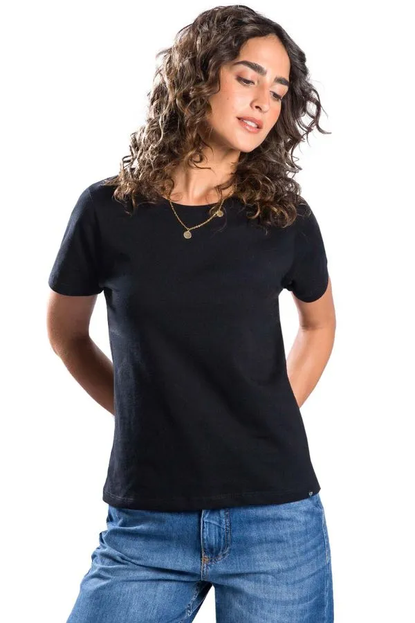 Blusa Básica Premium Sem Costura Lateral Preta PRETA/GG