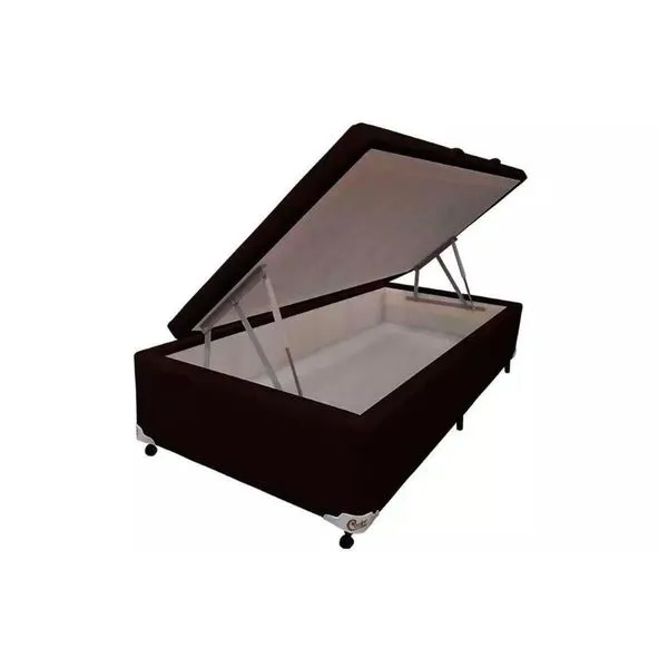 Cama Box Baú Universal Solteiro Courano Brown New (88x188x35) - Castor