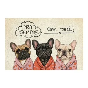 Tapete Capacho Entrada Super Print Pra Sempre Com Você 40x60cm TENSPPSPL13ML - Kapazi