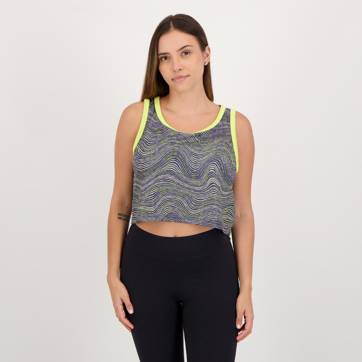Cropped Area Deem Amarelo