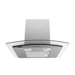 Coifa de Parede com Vidro Curvo Temperado Built, 60cm, 3 Velocidades, Aço Kromanox, 120W - BLTVD60 110V
