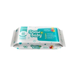 Toalhas Umedecidas Snow Baby Recém-Nascido 90 Unidades TOALHAS UMED SNOW BA