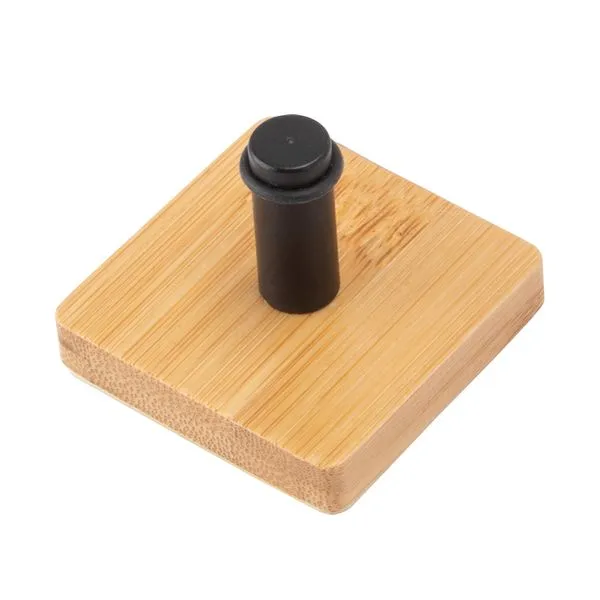 Gancho Para Porta Suporta Até 1kg Alumínio E Bambu 4,5x4,5x3,5cm LM2384BEL - honeyhome