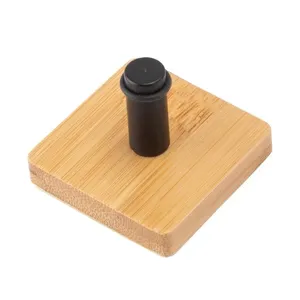 Gancho Para Porta Suporta Até 1kg Alumínio E Bambu 4,5x4,5x3,5cm LM2384BEL - honeyhome