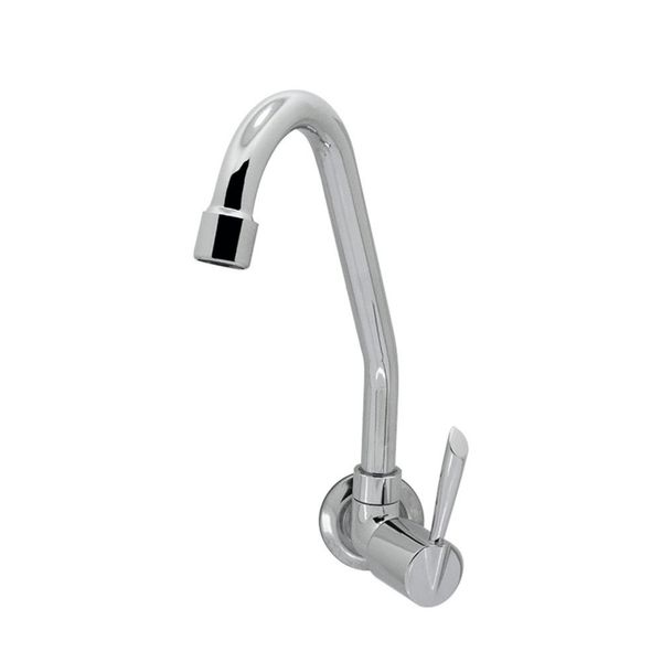 Torneira para Cozinha Parede 1/4V Bica Média Cromado 1168 C61