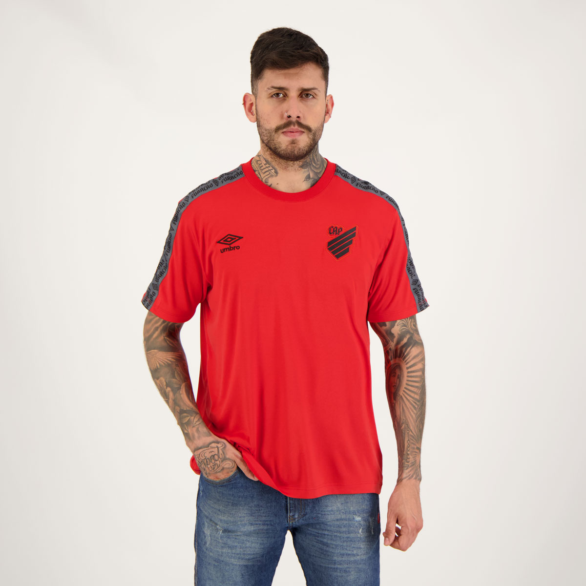 Camisa Umbro Athletico Paranaense Concentração 2022 Vermelha