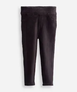 calça legging infantil de veludo texturizada cinza 3