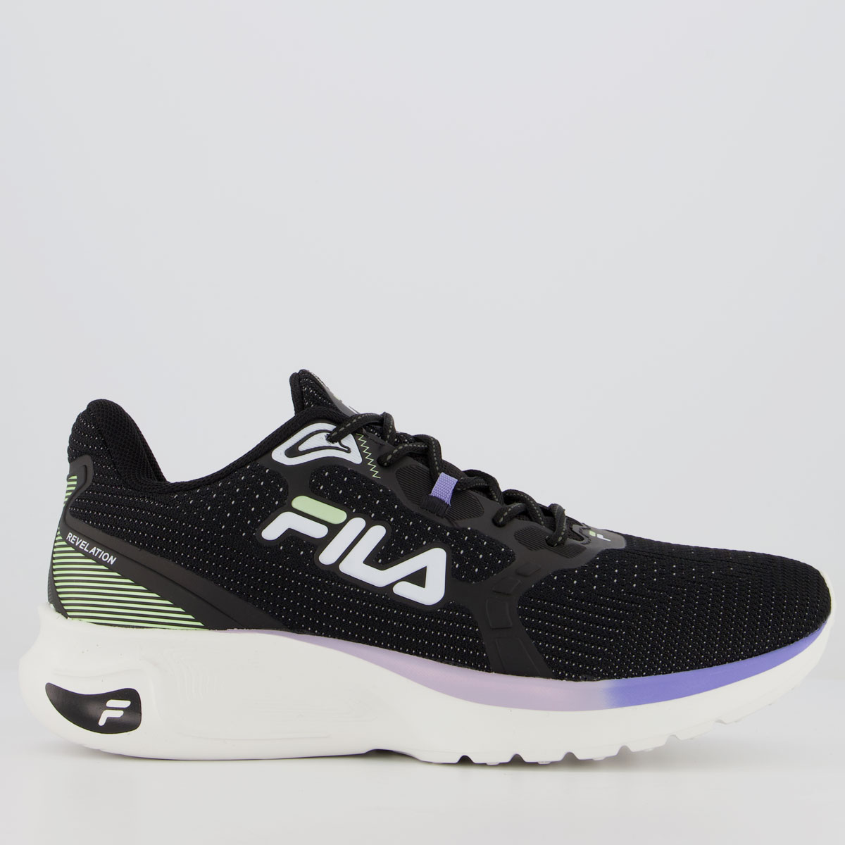 Tênis Fila Revelation Feminino Preto e Lilás