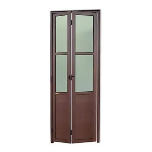 Porta Alumínio Camarão Lambril/Vidro D.L25 Marrom Corten 80 V.Boreal Brimak