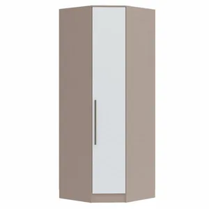 Guarda Roupa Modulado Canto Oblíquo 1 Porta Requinte+ 100% MDF Duna Line/Branco Line