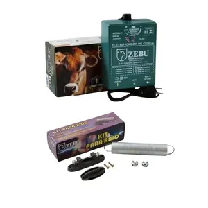 Eletrificador Cerca Elétrica Pequenas Propriedades 4.500m Ppcr Bivolt + Kit Para-raios - Zebu Bivolt