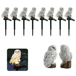 Kit 8 Corujas Luminária Solar LED SU-CORU Decoração Jardim IP65 Branco Leva Pro Pet Kit 8 Corujas Luminária Solar LED SU-CORU IP65 Branco Leva Pro Pet