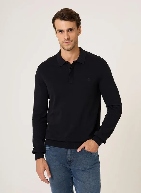 Suéter Tricot Polo Cotton Dudalina Masculina GG