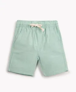 bermuda infantil com bolsos verde claro 2