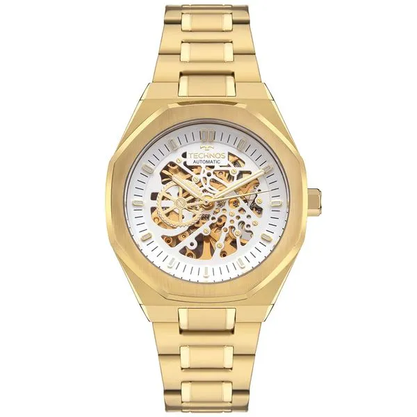 Relógio Technos Masculino Automático Skeleton Dourado - G3265BB/1K G3265BB/1K