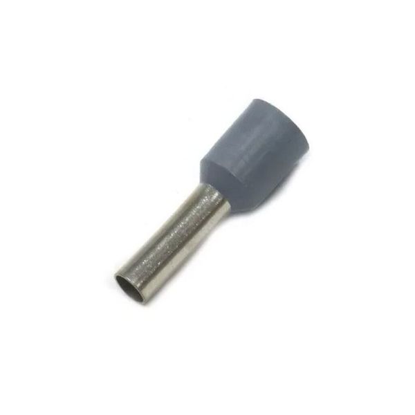 Terminal Ilhós Pré-Isolado Simples Para Cabo 4,0Mm² Cinza 100 Peças