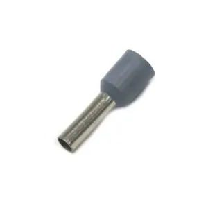 Terminal Ilhós Pré-Isolado Simples Para Cabo 4,0Mm² Cinza 100 Peças