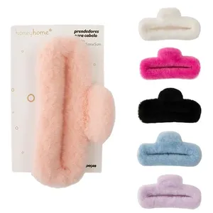 Presilha de Pluma Para Cabelo Sortido Poliéster, Plástico PS 13x6,5x5cm LM4236 - honeyhome