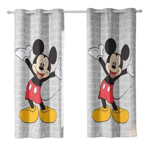Cortina Corta Luz Bella&Co 240x170cm Mickey Logo (MP)