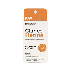 Henna Rare Way Glance Mini Castanho Escuro 1,5g