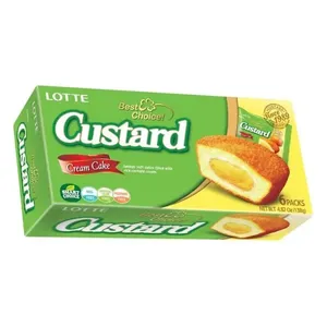 Bolo Custard Recheio Creme 138g BIS0059T - Lotte