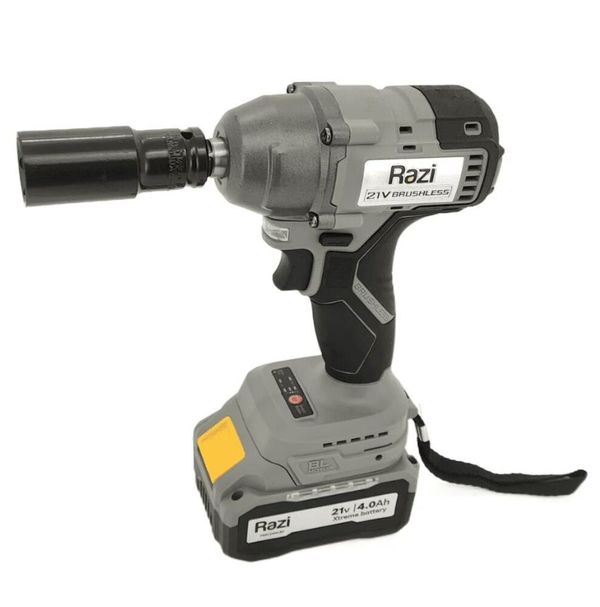 Chave de Impacto Brushless 1,5Ah 21V Razi Chave de Impacto Encaixe 3/8" (10mm) 21V Á Bateria Brushless Razi