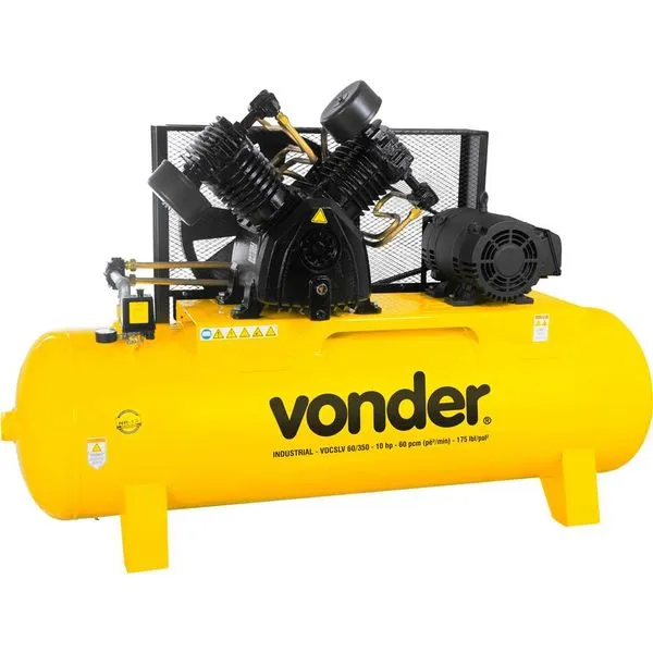 Compressor de ar VDCSL 60/350 10,0 cv trifásico 380 V ~/660 V~ - VONDER