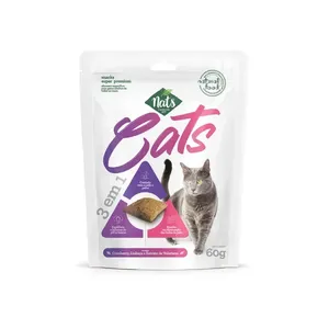 Petisco Super Premium Cats 3 em 1 Nats 60g