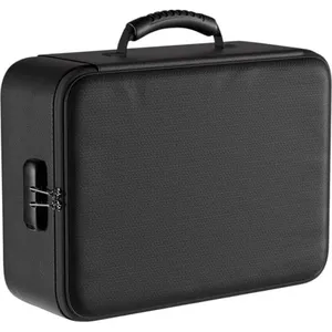 Organizador de Documentos Docsafe 8 Camadas com Trava Preto A-BI