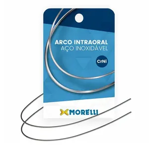 Arco Ortodôntico Intraoral Superior CrNi Retangular Morelli 021x025