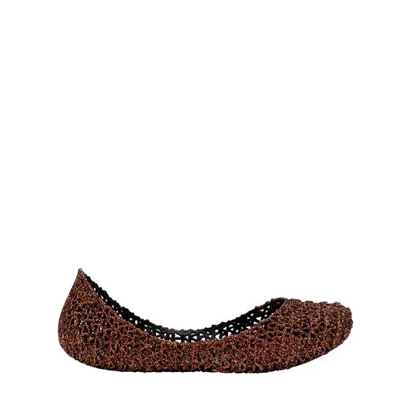 Mini Melissa Campana Papel Infantil Preto Glitter Bronze 32996-26/27
